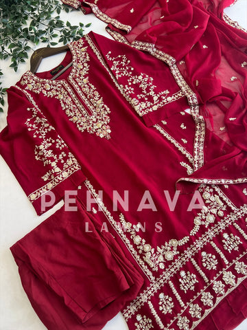 Premium Agha Noor’s Chiffon Suit-1620 - Pehnava Lawns