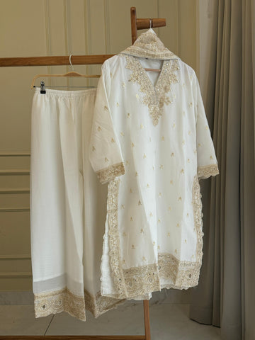 Chinnon Party wear suit with lace detailings