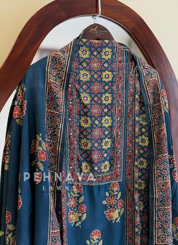 Ajrak Printed Unstitched Suit