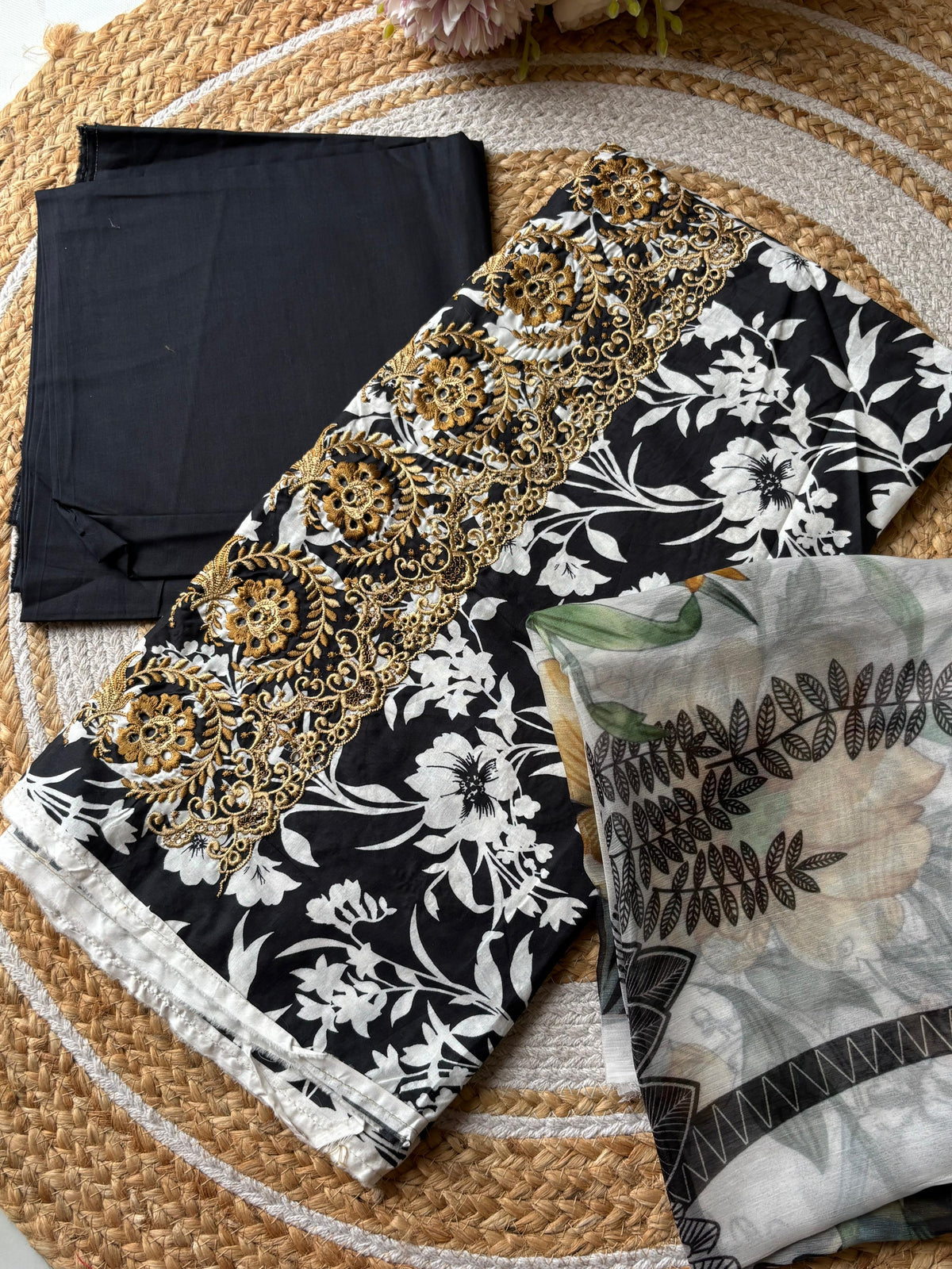 Khaadi Unstitched embroidered Lawn suit-7937
