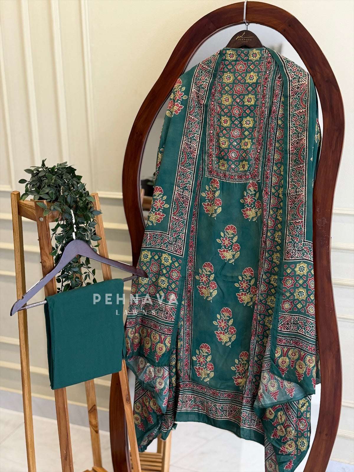 Ajrak Printed Unstitched Suit