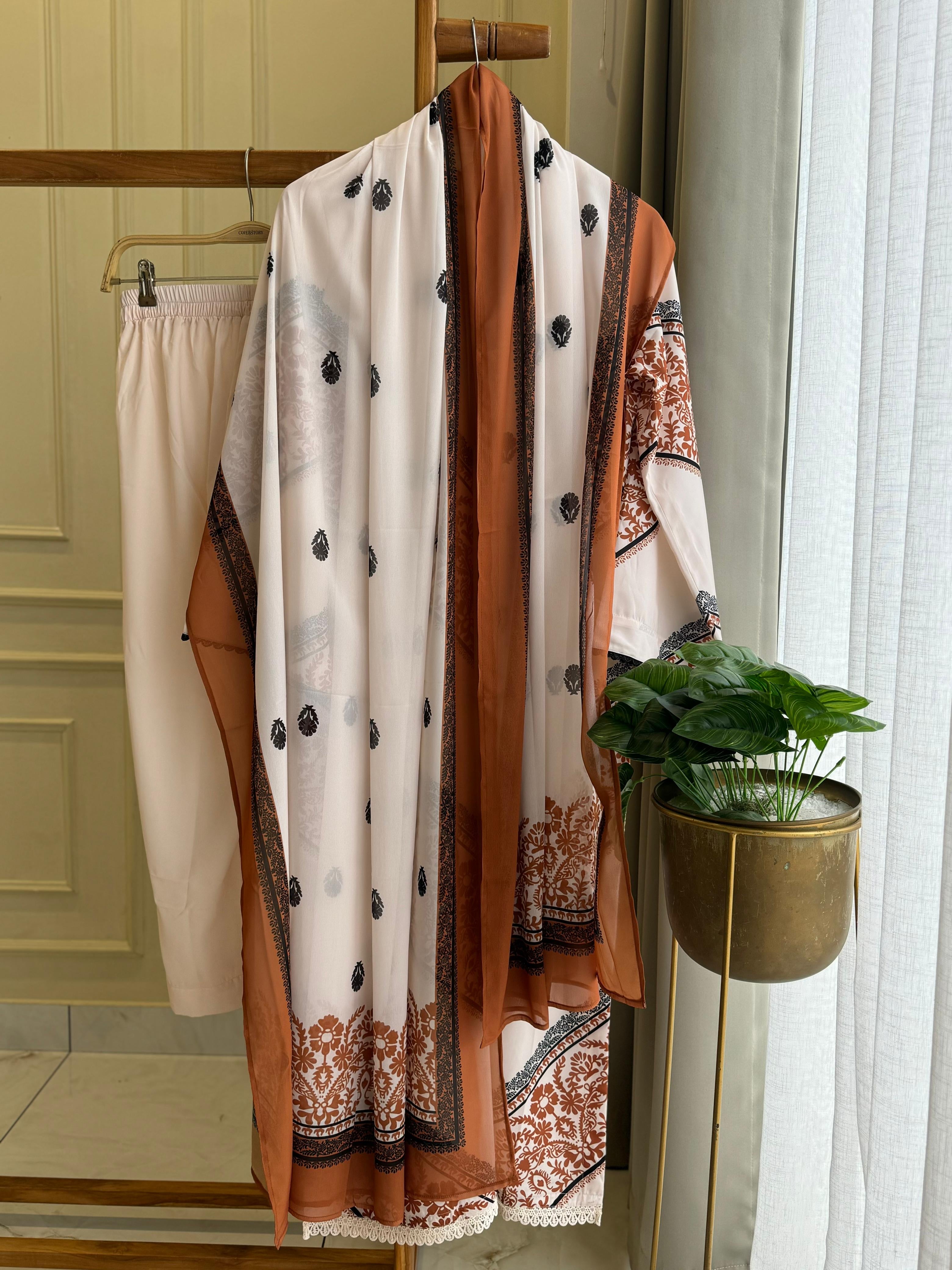 Georgette Chiffon 3 piece Suit