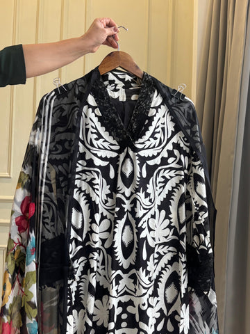 Black Casual Pakistani Suit