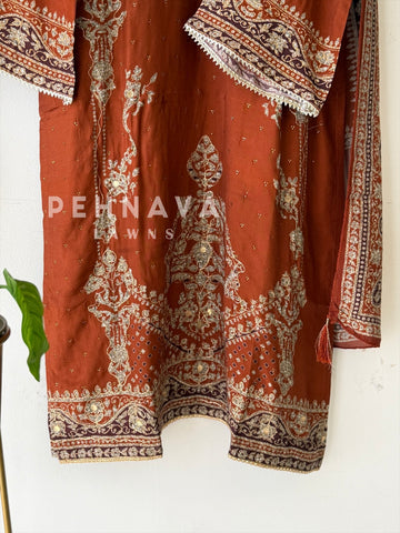 Muslin Unstitched Suit-KT355