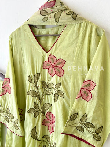 Cotton Embroiders Ensemble