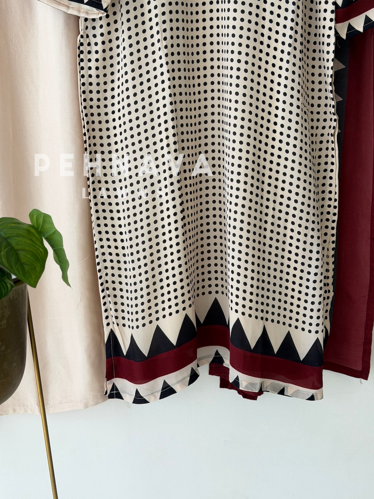 Polka Dot Printed Three Piece set -6206