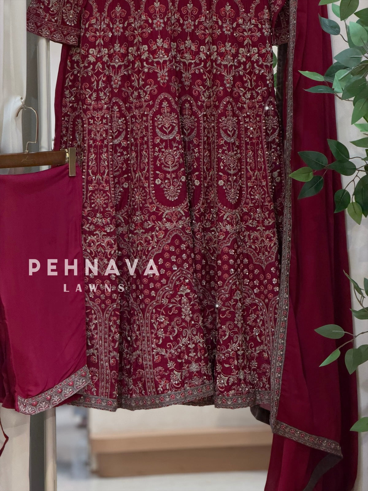 Heavy Embroidered Anarkali Attire
