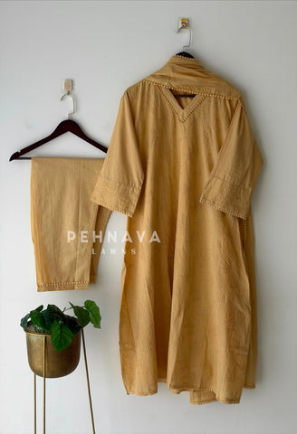 Embroidered Three Piece Ensemble B725