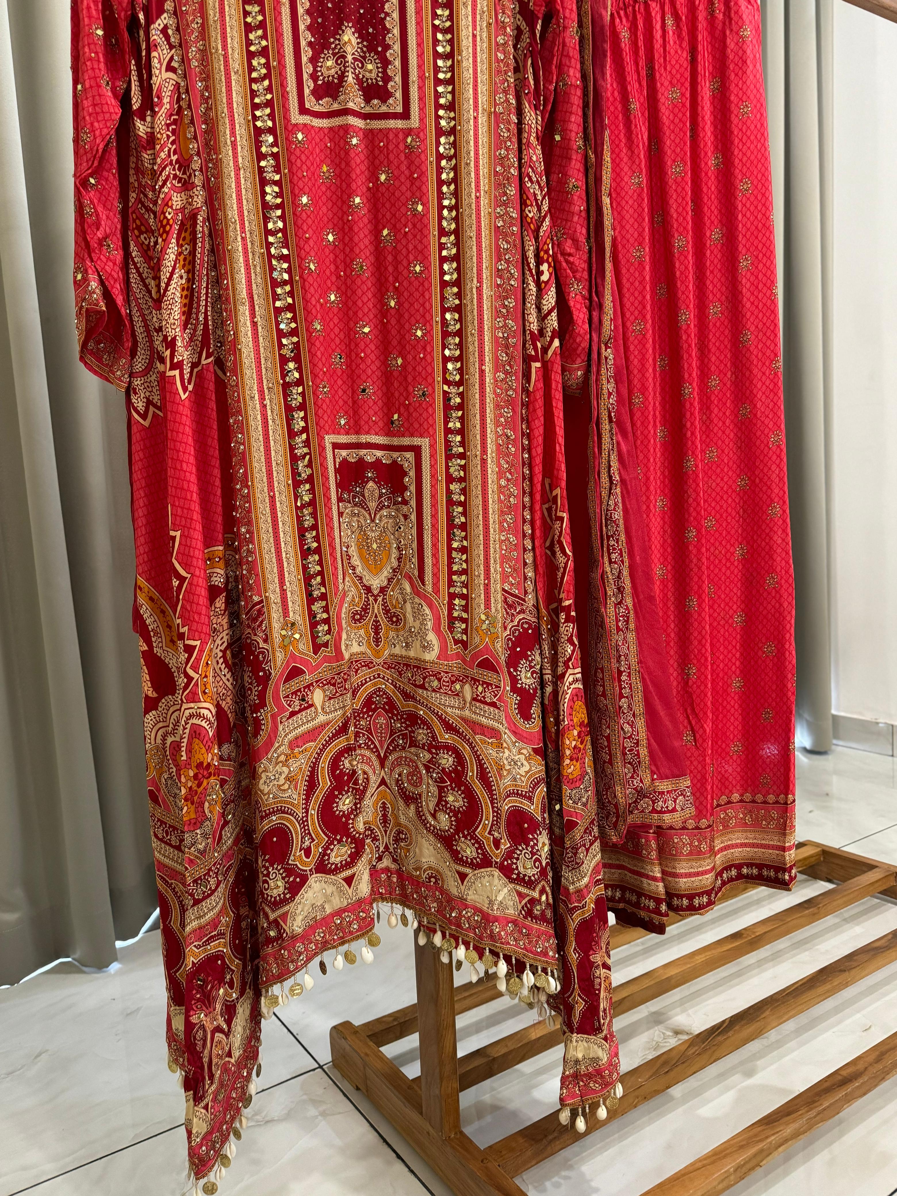 Premium Crepe Tassel detailed Suit-1