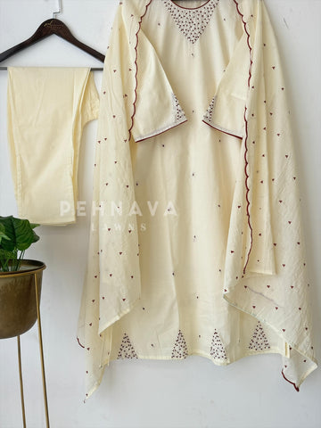 French Knot detailed Suit Set