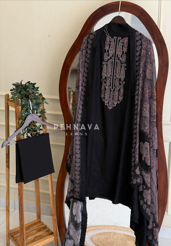 Paisley Embroidered Unstitched Ensemble L -82