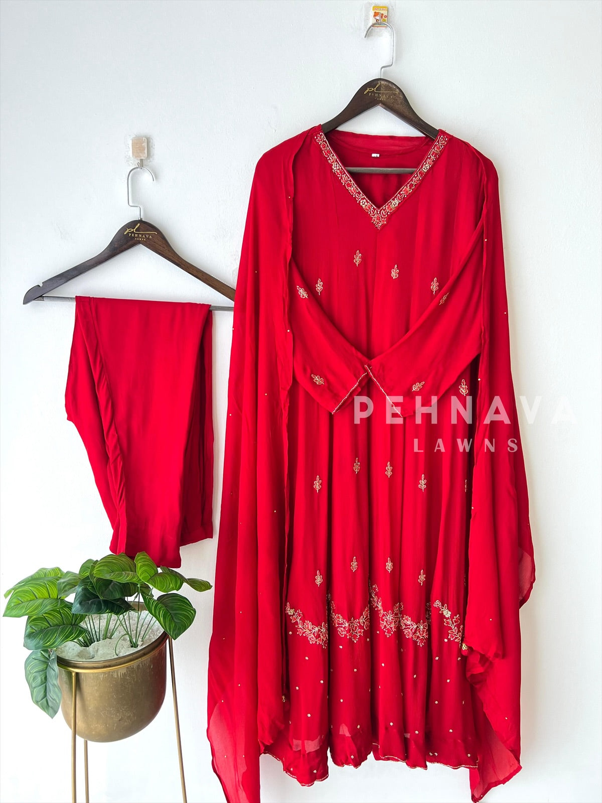 Premium Work Anarkali Set