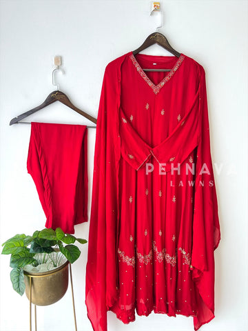 Premium Work Anarkali Set