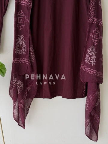 Minimal Embroidered Cotton Set-1304