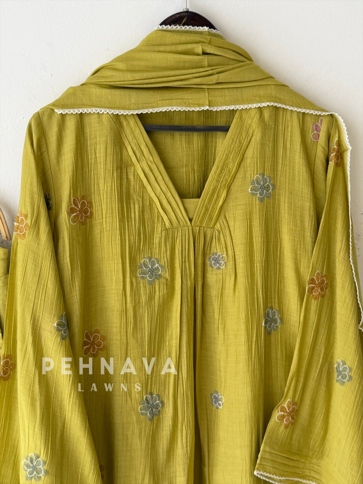 Floral Embroidered Imported Ensemble SN6113
