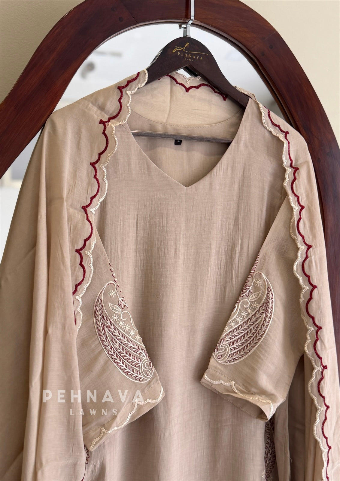 Paisley Embroidered Suit Set 13135