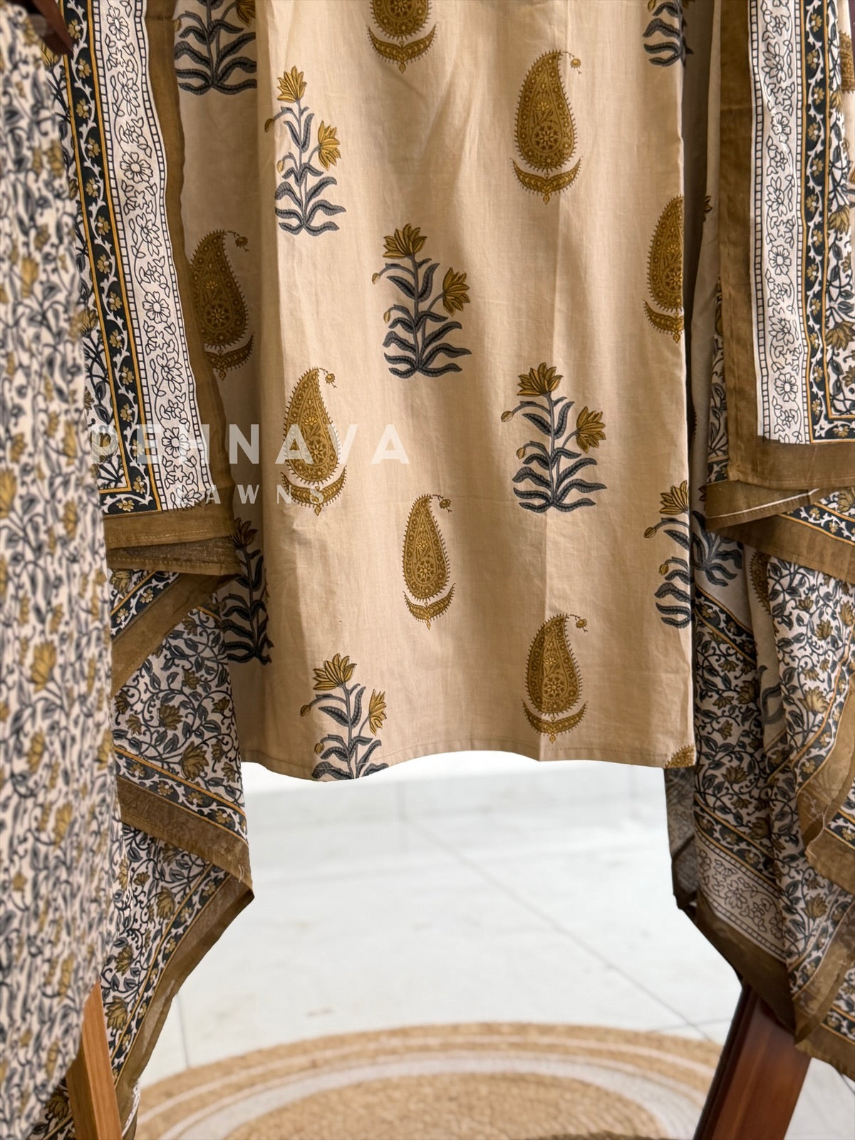 Paisley Printed Suit Set 12001-004