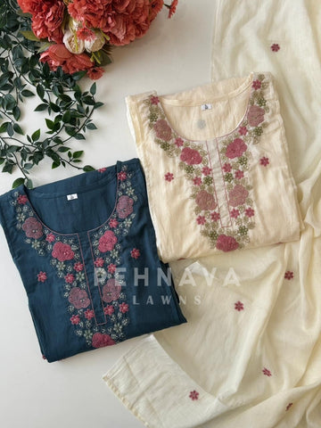 Embroidered Cotton Suit-3362 - Pehnava Lawns