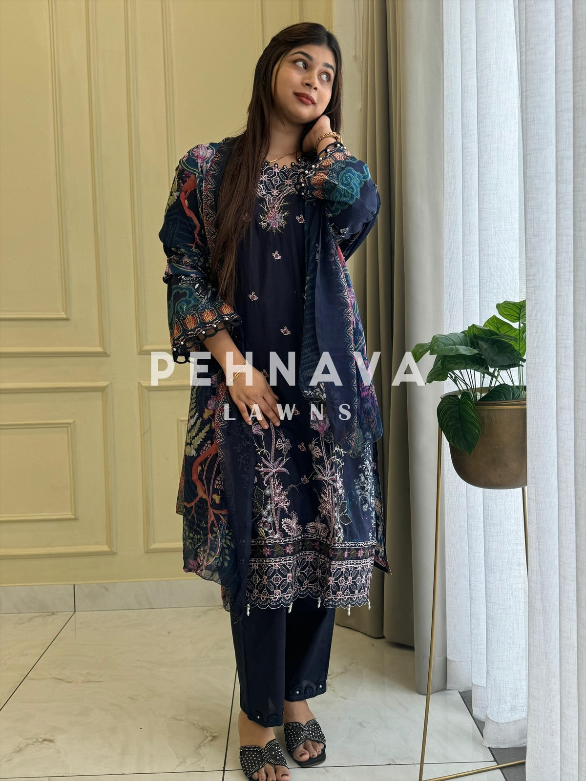 New Fully Embroidered Ready to Wear Suit - Pehnava Lawns