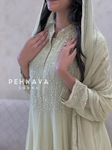 Premium Handworked Anarkali suit