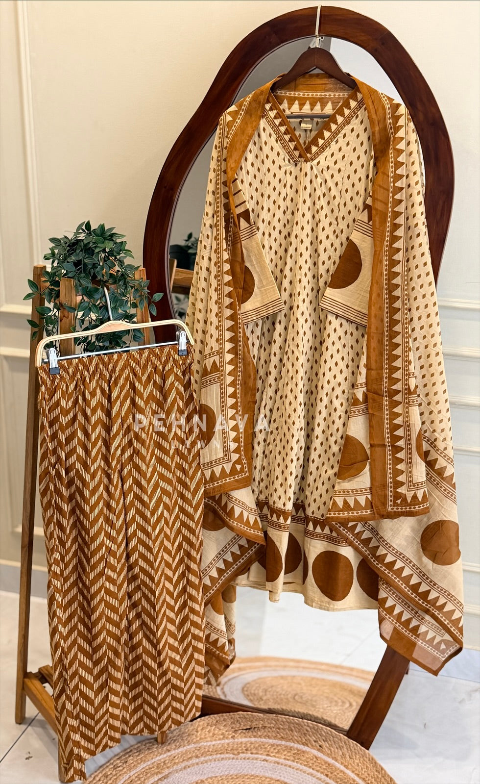 Block Printed Cotton Suit Set