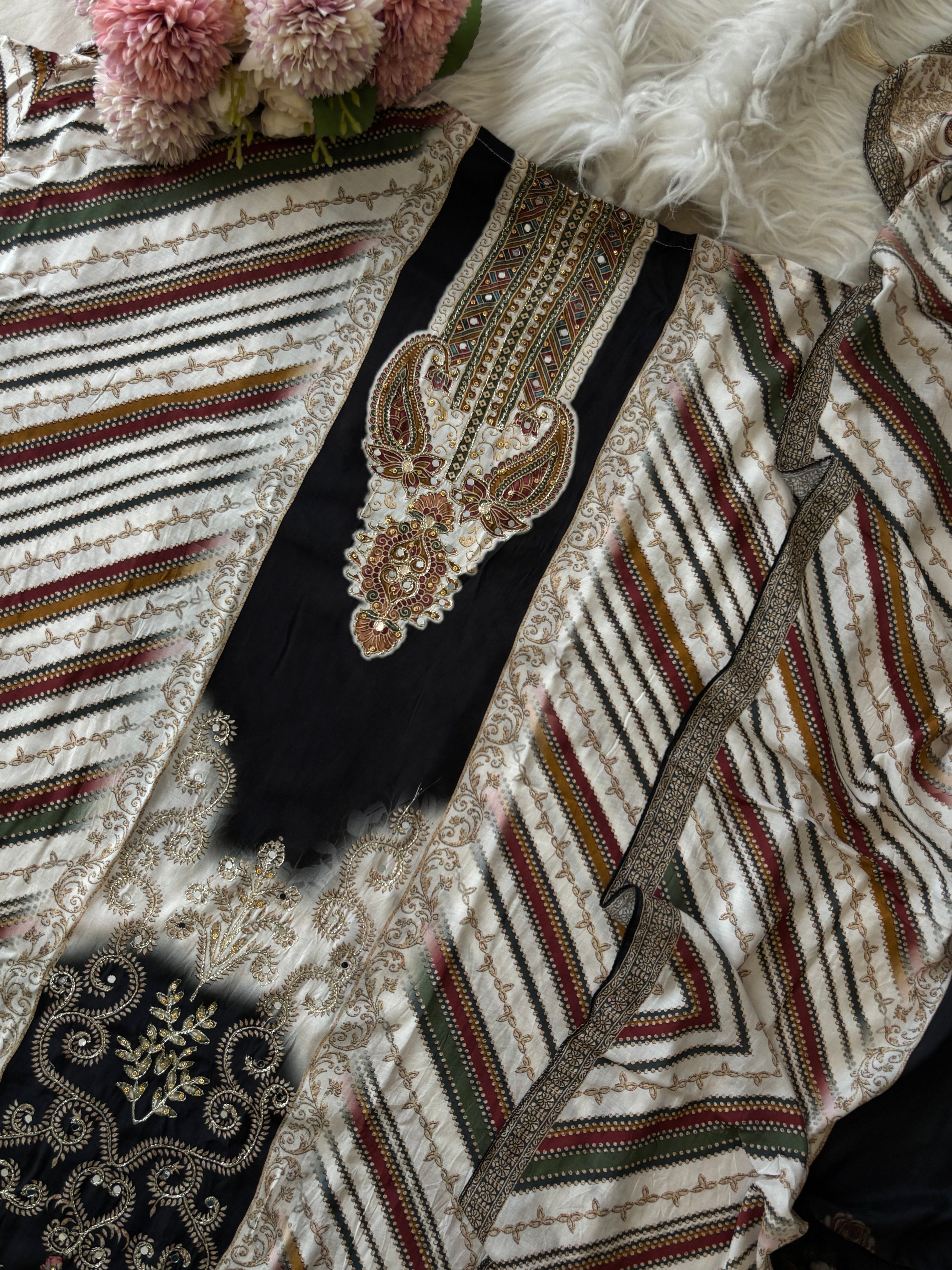 Pure Premium Muslin Suit-287