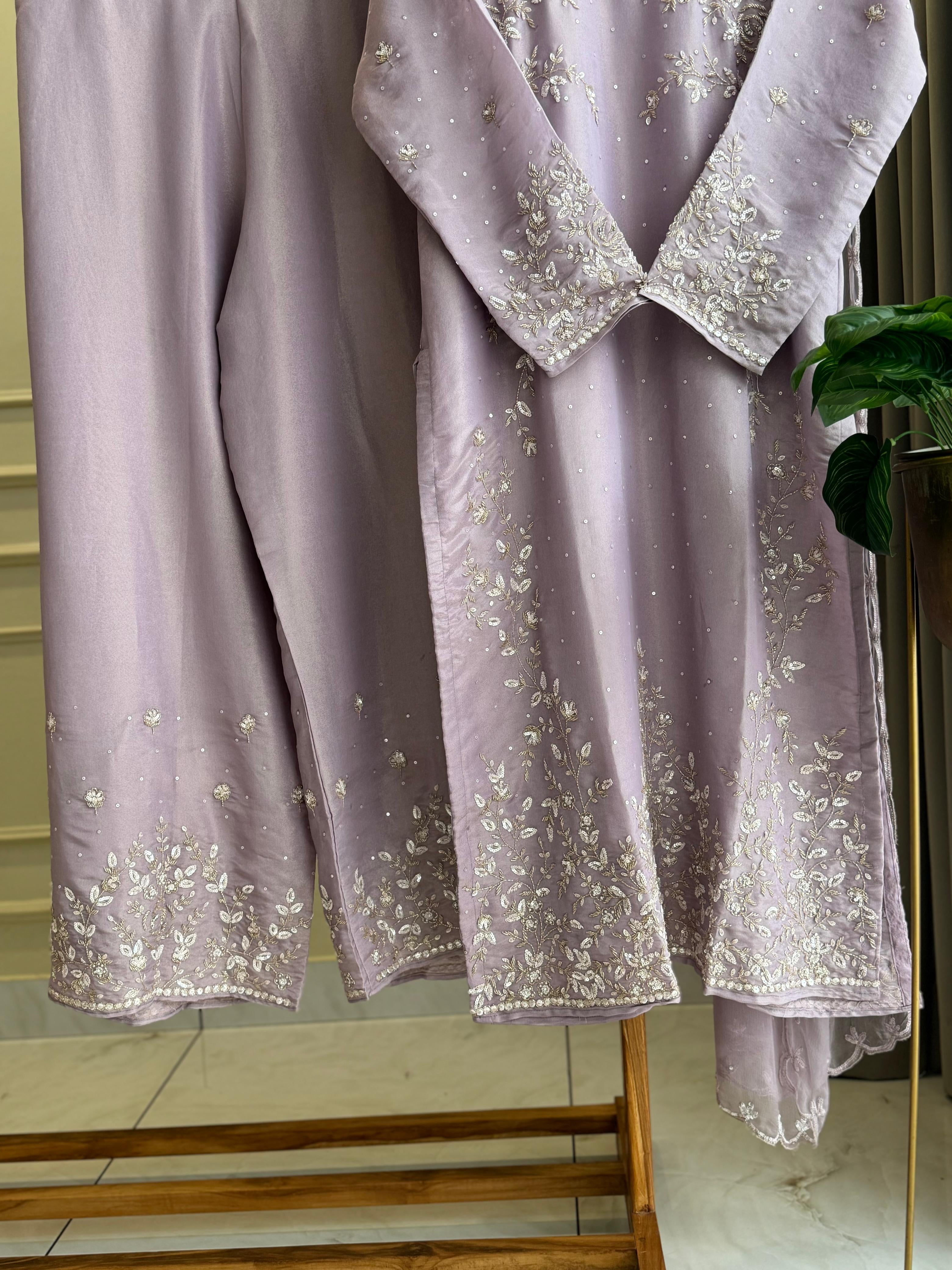 Tissue Handworked Salwar Kameez