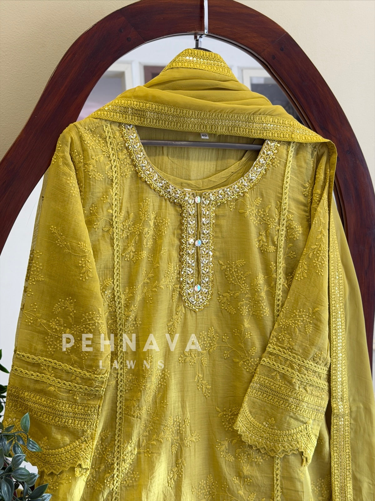 Chandheri Floral Embroidered Suit 1679