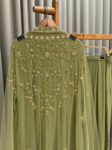 Heavy Handworked Anarkali Suit-8393
