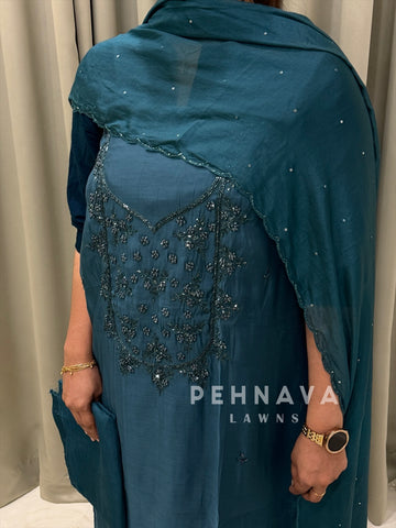 Premium Handworked Unstitched Suit