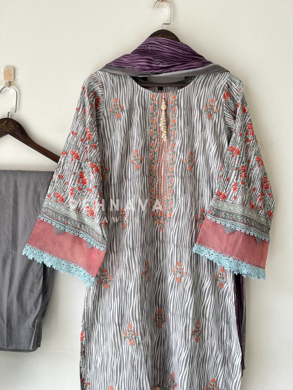 Embroidered Casual Ready To Wear Suit-21003-4