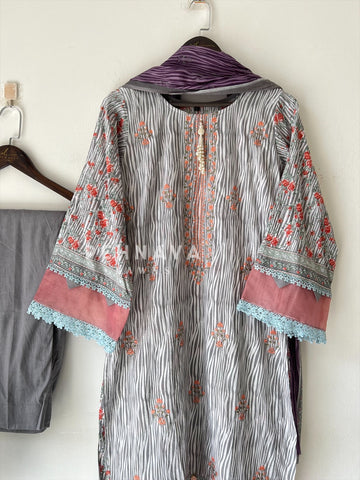 Embroidered Casual Ready To Wear Suit-21003-4