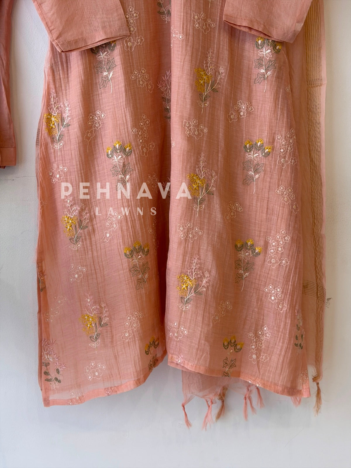 Floral Embroidered Three Piece Ensemble 5778/79
