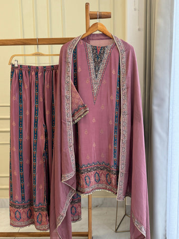 Premium Flowy crepe Suit-2729