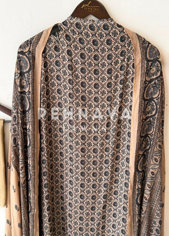 Ajrak Printed Unstitched Suit