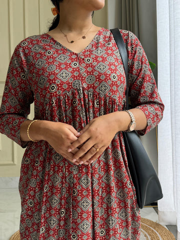 Ajrak Printed Two Piece Co-ord Set-2