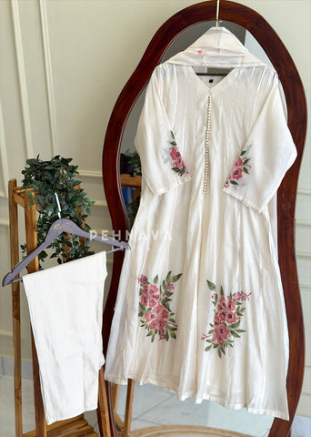 Floral Printed Suit