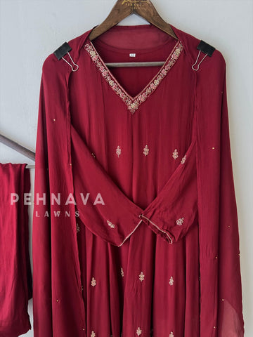Premium Work Anarkali Set