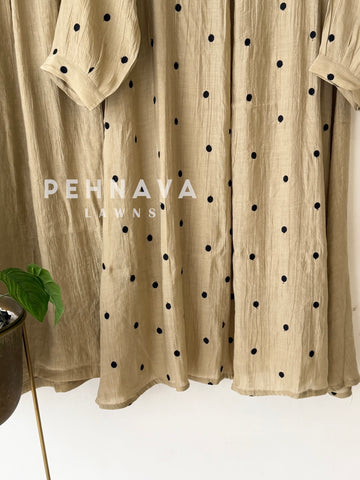 Polka Dot Embroidered Imported Suit-220
