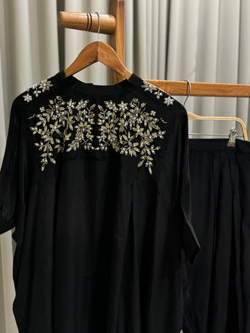 Premium Handworked Two Piece Set-Black