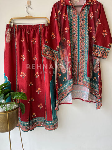 New Crepe Co-ord Set