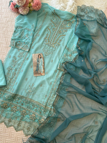 Georgette Party-wear Semi stitched Suit