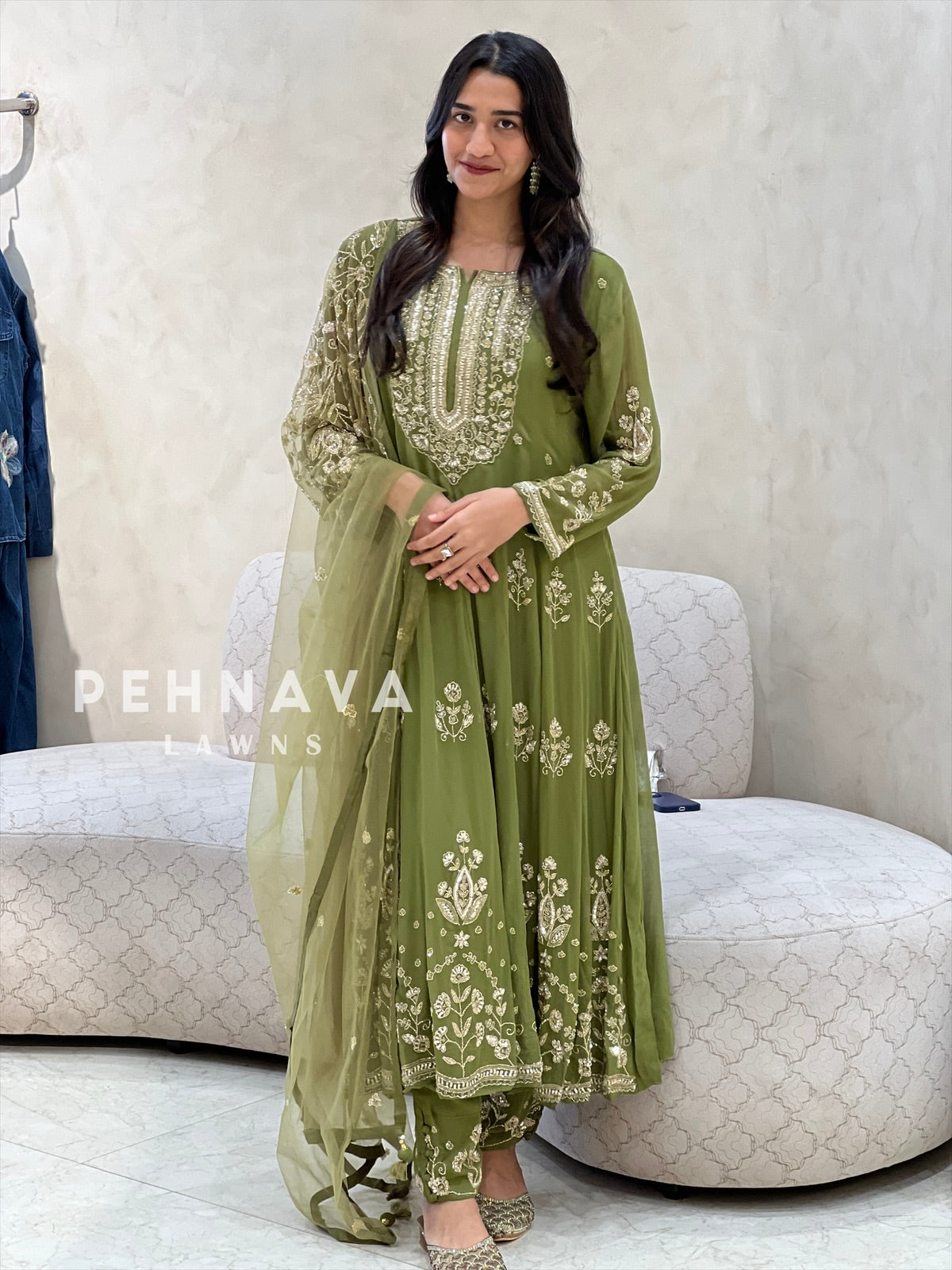 Premium Handworked Anarkali