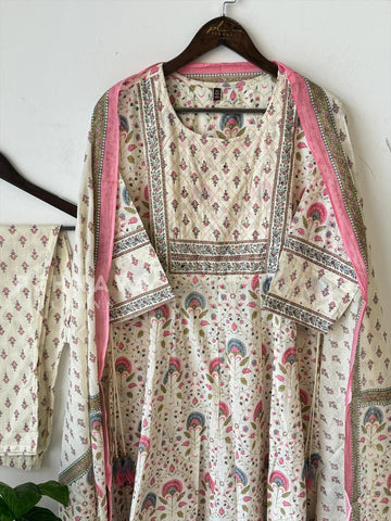 Off-White Patterned Suit-18545 - Pehnava Lawns