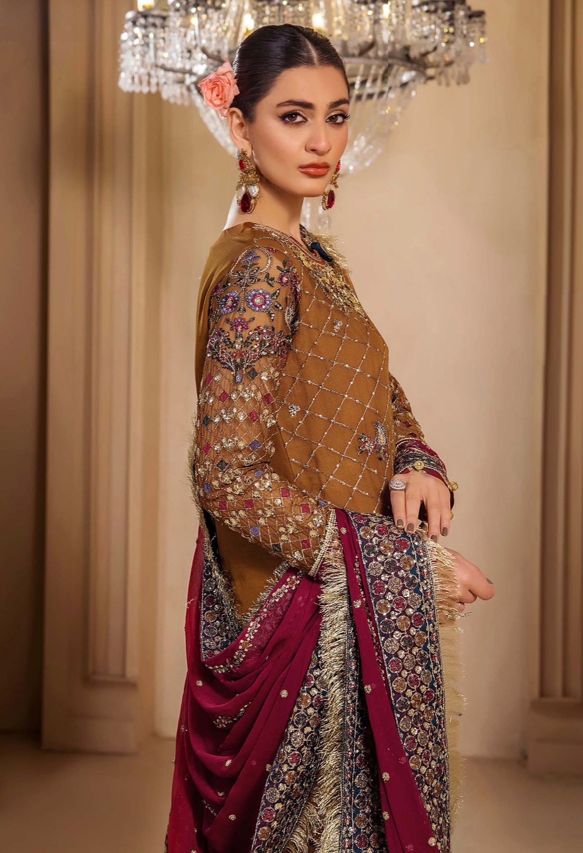 Semistitched Pure Chiffon Suit-4