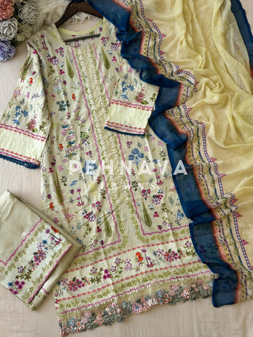 Blush Garden Embroidered Lawn Suit