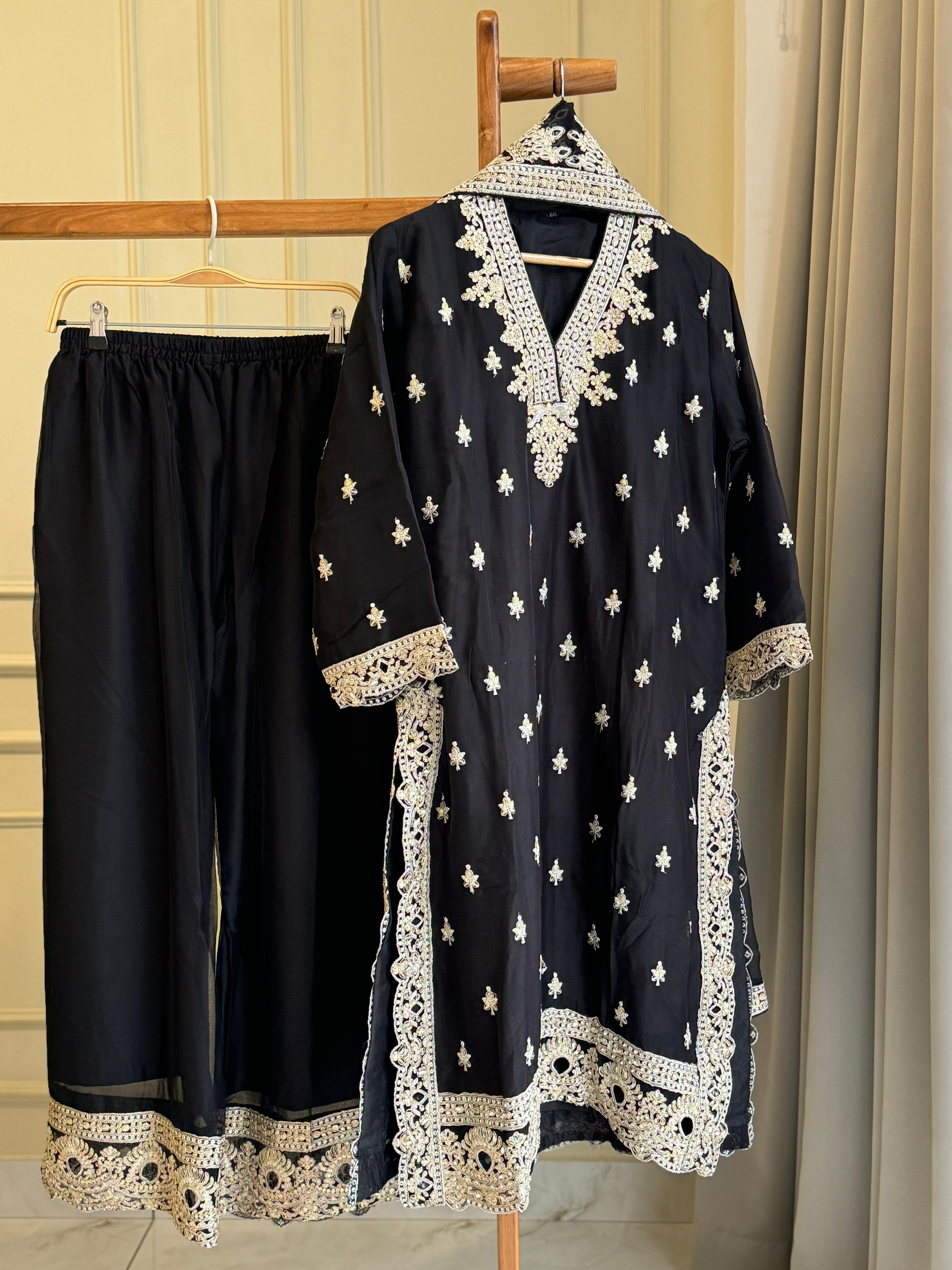 Chinnon Party wear suit with lace detailings