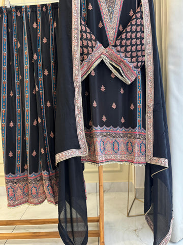 Premium Flowy crepe Suit-2729