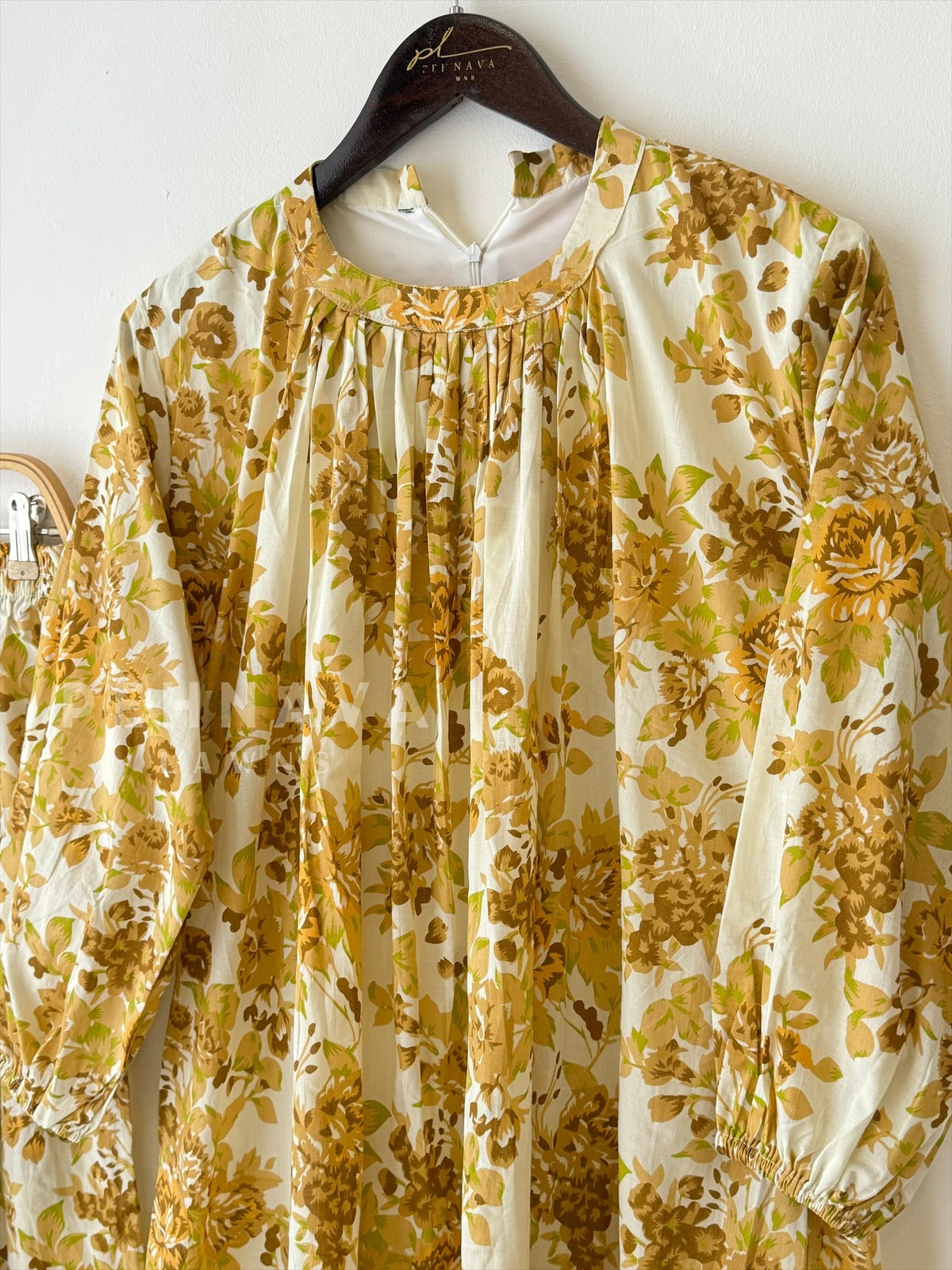 Yellow Floral Co-ord Set - Pehnava Lawns