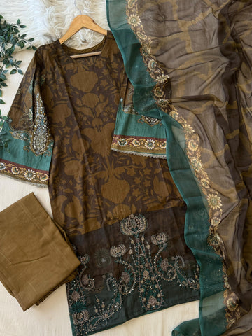 Soft Florals Casual Suit Set